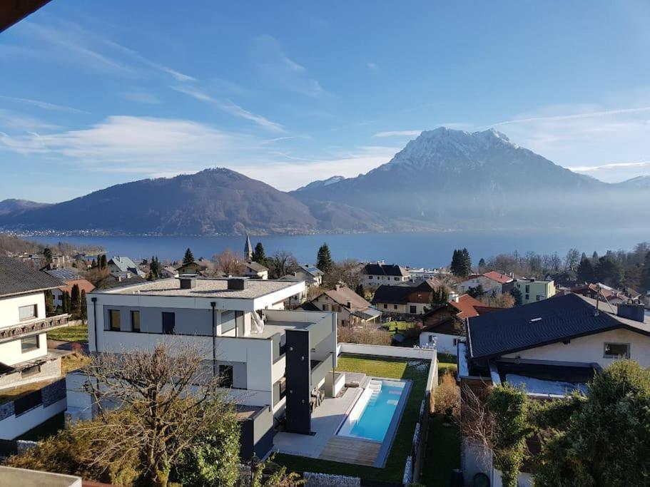 Dachwohnung Mit Seeblick Altmünster Dış mekan fotoğraf